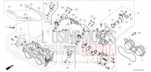 CORPS DE PAPILLON CMX500A2S de 2025